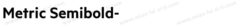 Metric Semibold字体转换